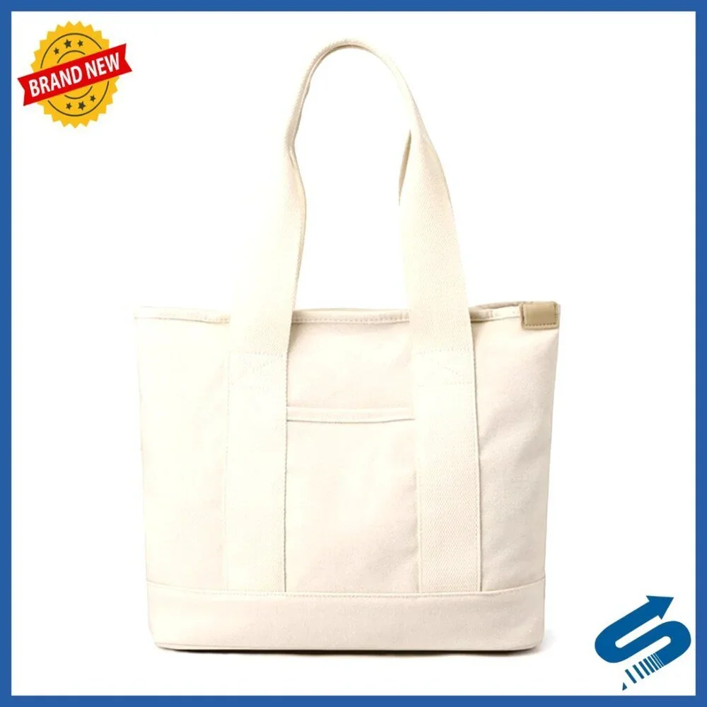 Canvas Tote Bag Lightweight Shoulder Bag Hobo Style Large Capacity